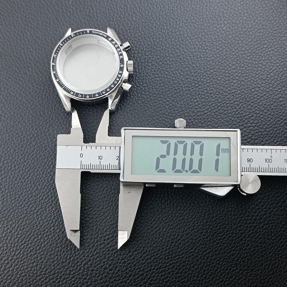39.7mm Metal Watch Case Fit VK63 Movement Men Watch Parts for 20mm Strap