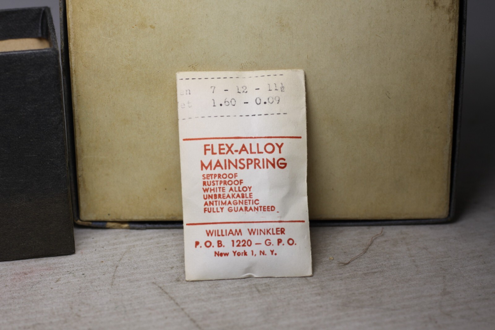 Flex-Alloy Mainspring for 7X12X11 1/2 5Q