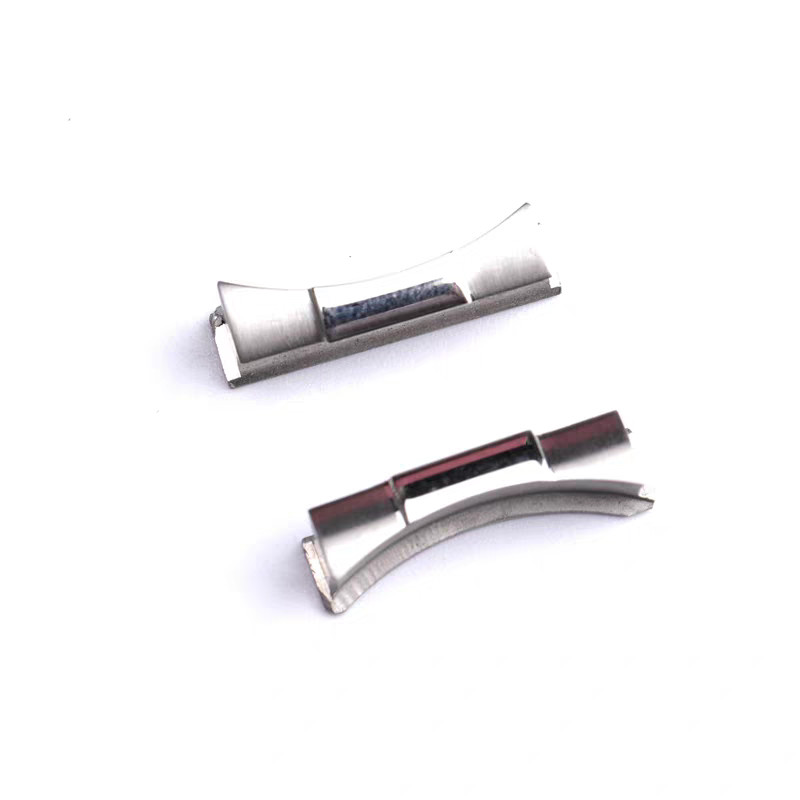 2 CUSTOM STRAP END LINK PIECE FOR ROLEX DATEJUST 116200 116233 116234 SHINY CTR