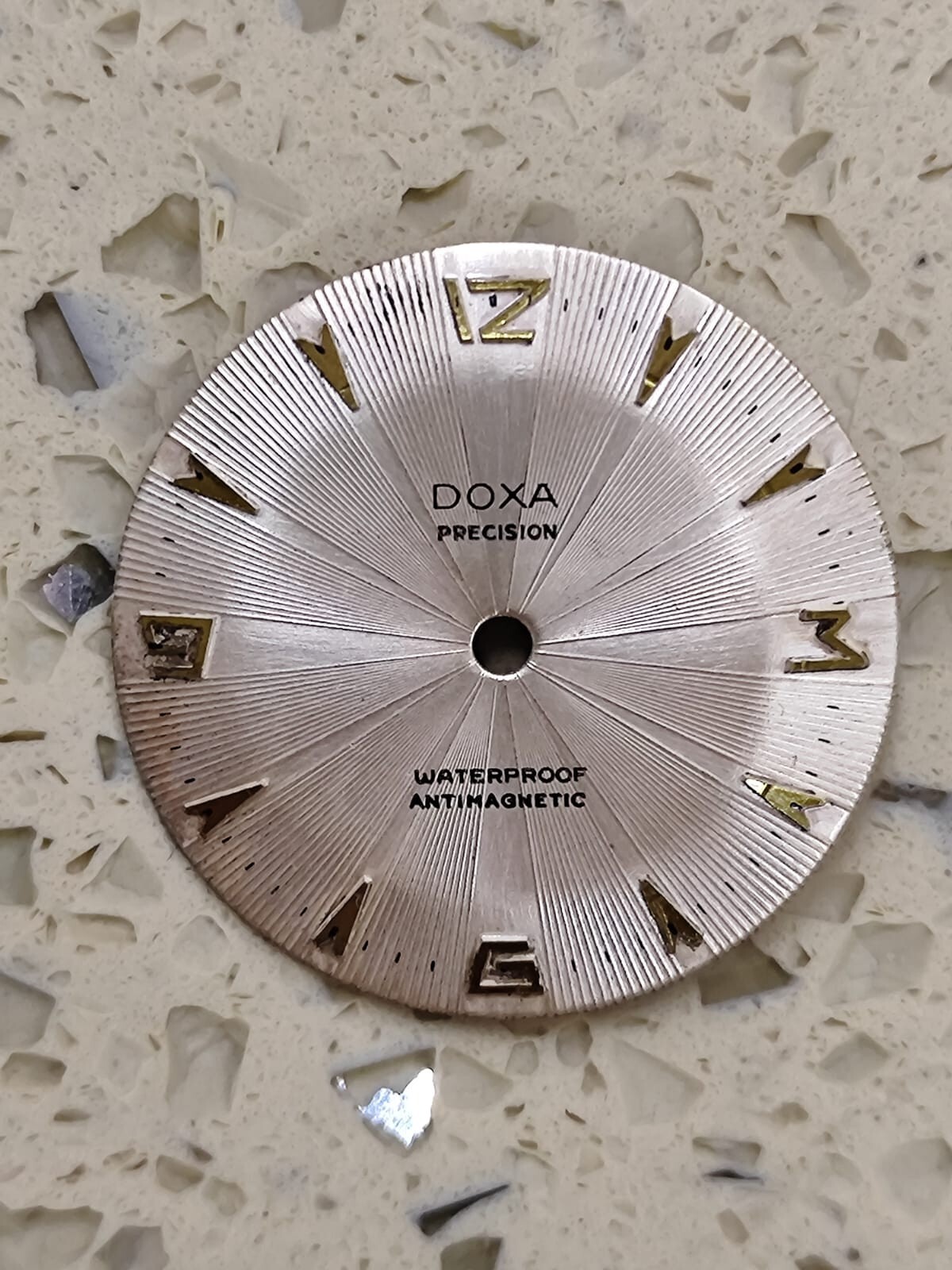 Vintage Doxa PRECISION Antimagnetic shockmaster Dial 27.50 mm NOS