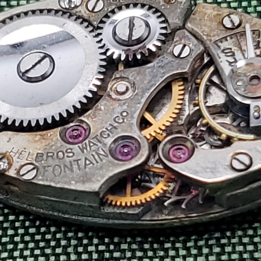 Vintage Elgin 15 Jewels Mechanical Wrist Watch Movement Faces Mechanisms Misc