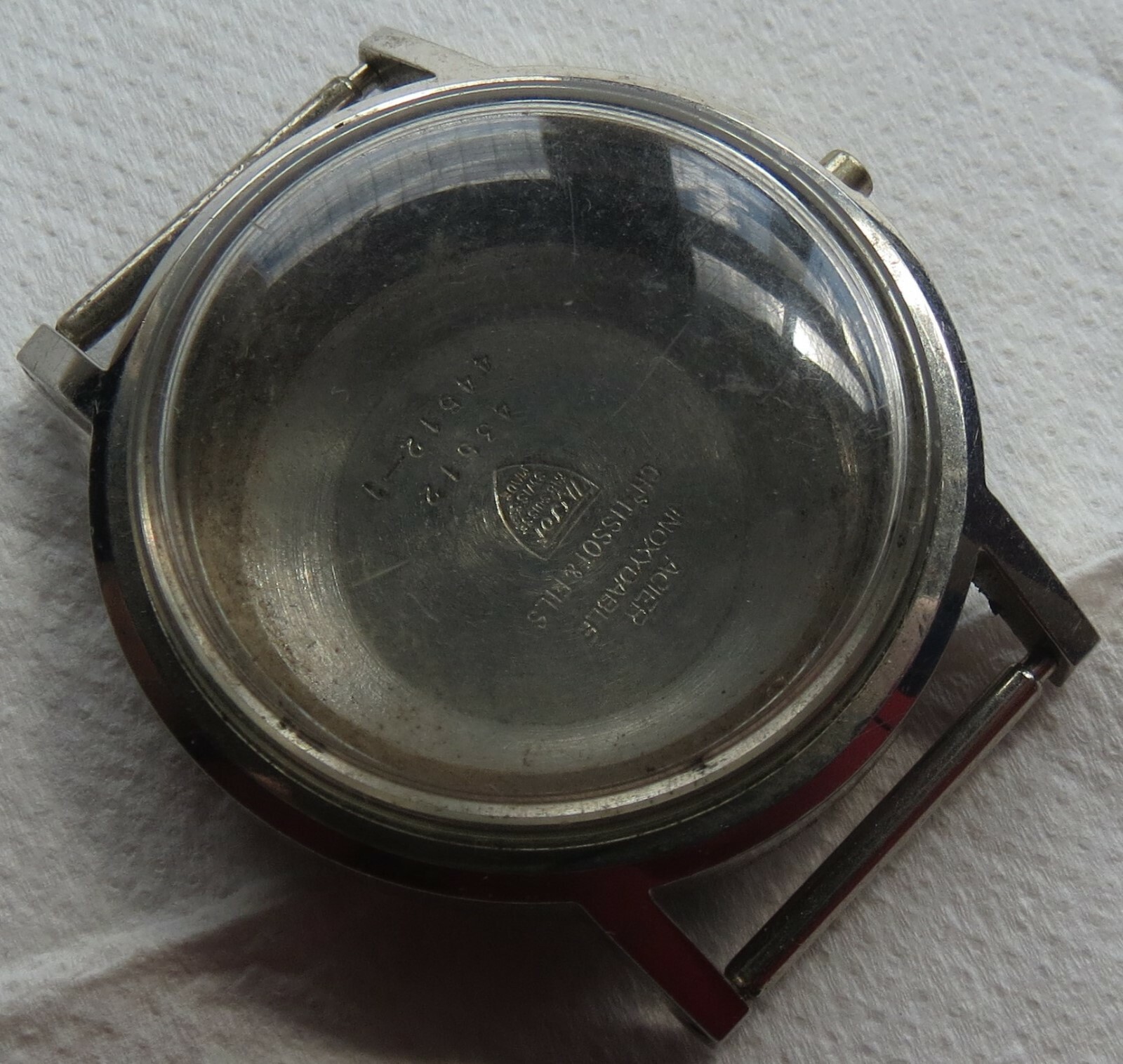 Tissot mens wristwatch steel case screw back Ref. 44512-1 35 mm. in diameter