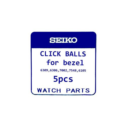 5 CLICK BALLS + 1 SPRING SEIKO REPAIR 6309 6105 7548 7002 5H22 7A28 7S26 etc.