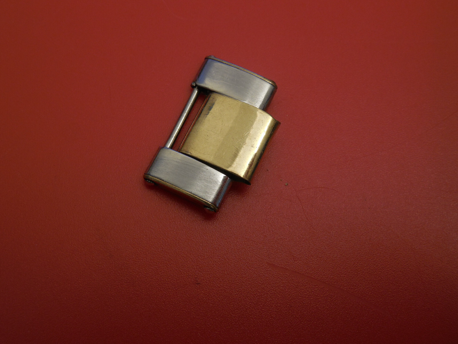 ROLEX 9K / STEEL 7206 20MM RIVETED OYSTER BAND BRACELET LINK PART #3
