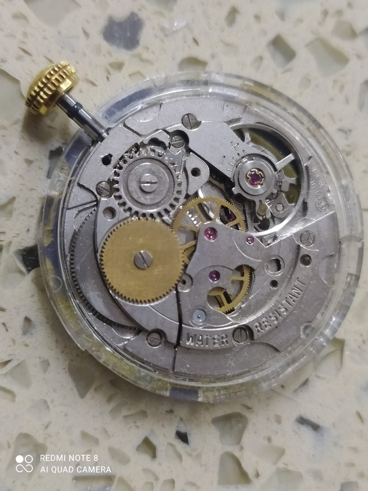 ETA-2840 Automatic With Dial Incomplete Movement FOR PARTS ONLY