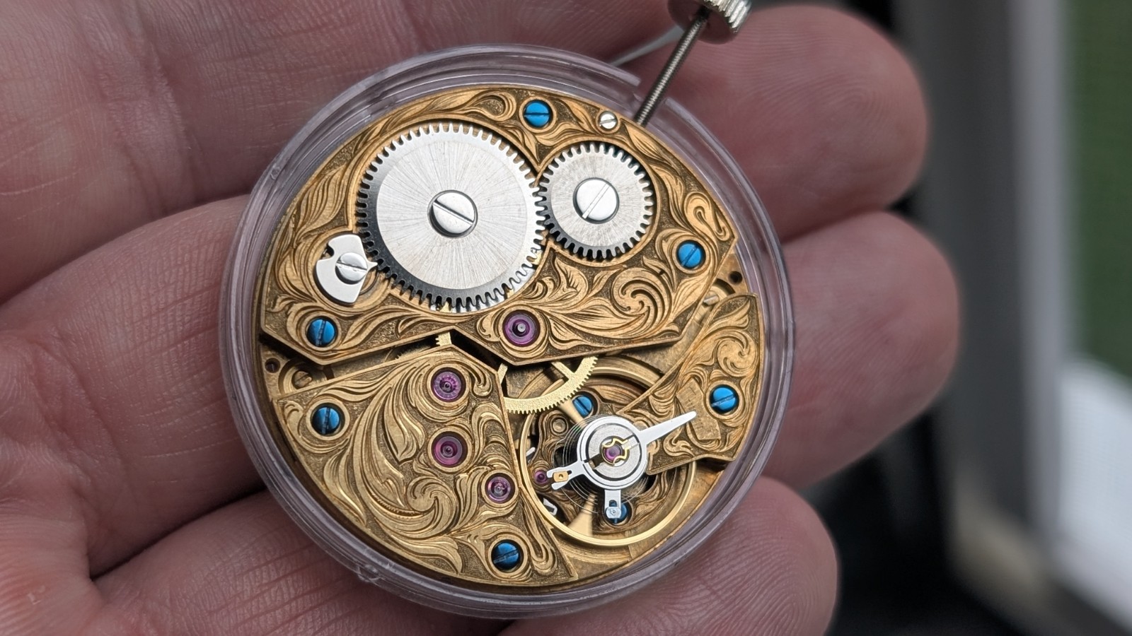 New ST3600 Mechanical Watch Movement – Hand-Engraved, Gold-Plated (6497)
