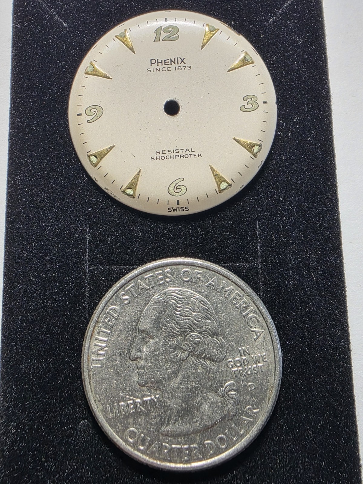Vtg Phenix Watch Dial 27.50mm (V11)