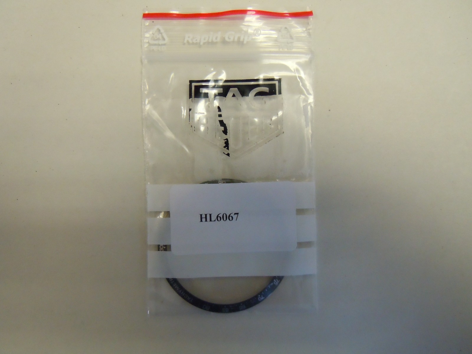 Genuine Tag Heuer Aluminium Gray Bezel Insert ref. Carrera CV2011 part HL6067