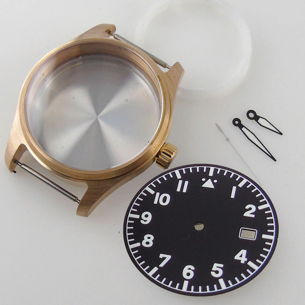 20ATM Solid Bronze Diver Watch Case 39mm Fit NH35 Sapphire Crystal Dial+Hands
