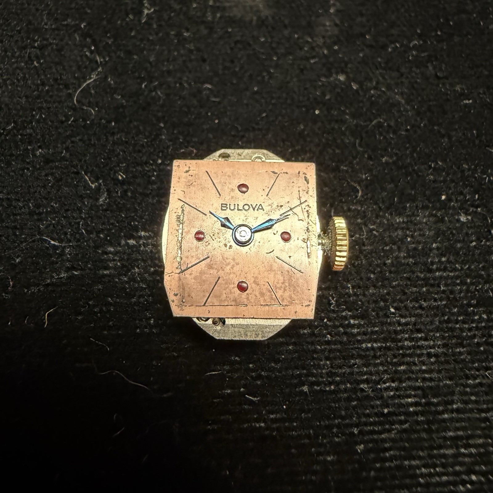 Vintage Bulova Cal 5AB Women’s Watch Movement & Dial 5 AB 17j Swiss Parts Repair