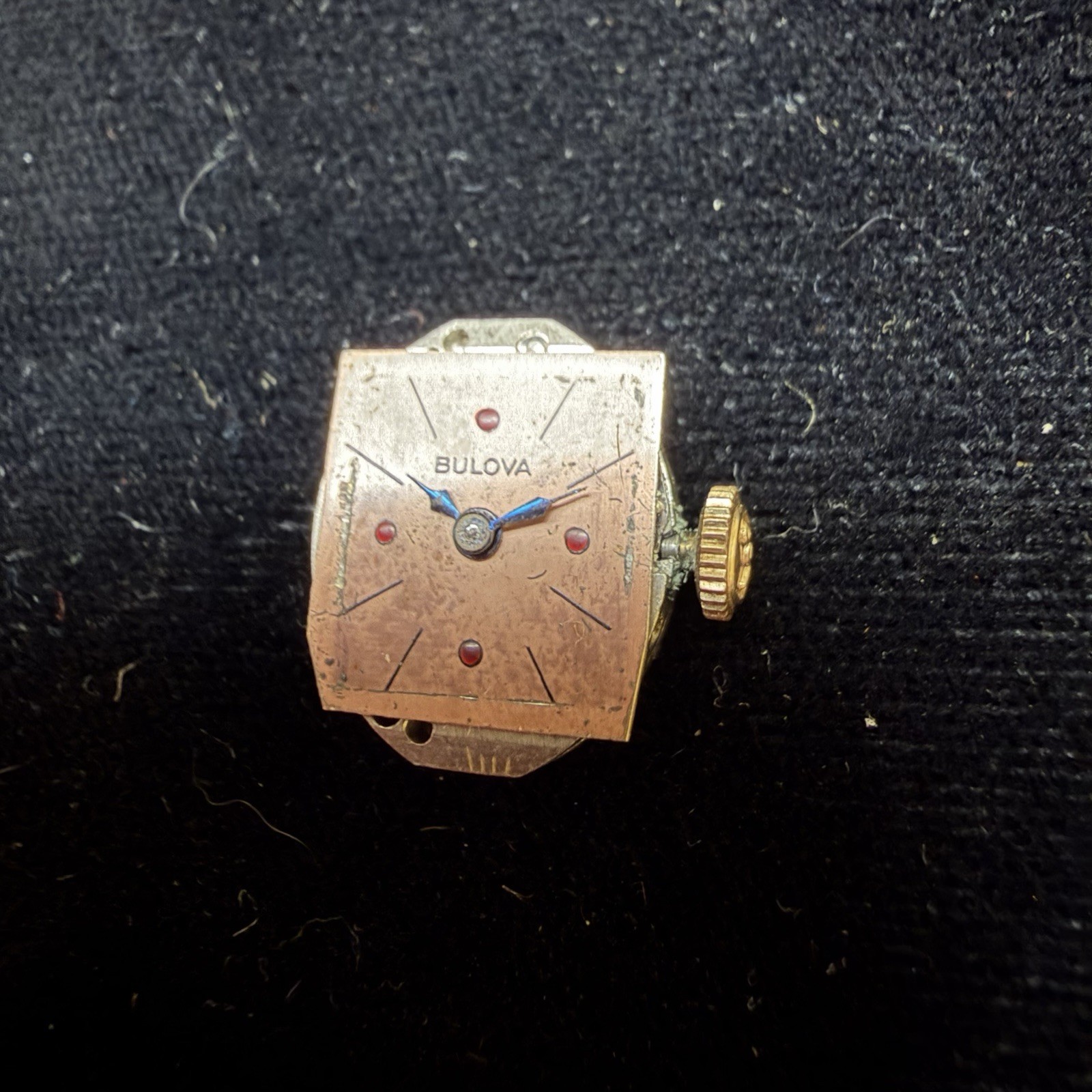 Vintage Bulova Cal 5AB Women’s Watch Movement & Dial 5 AB 17j Swiss Parts Repair
