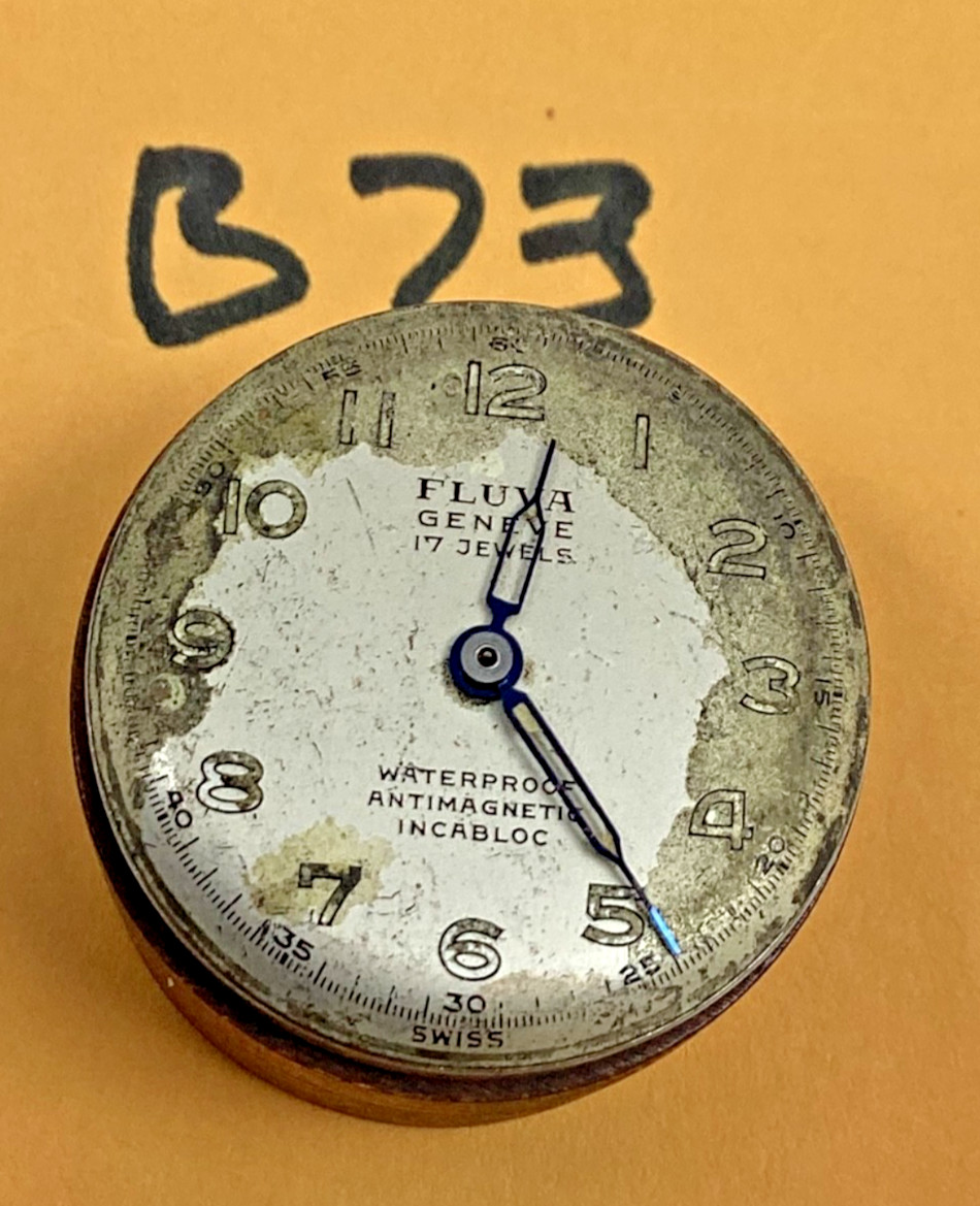 Fluva Geneve Mechanical 17 Jewel FEF380 Good Balance Spare Parts Repair READ