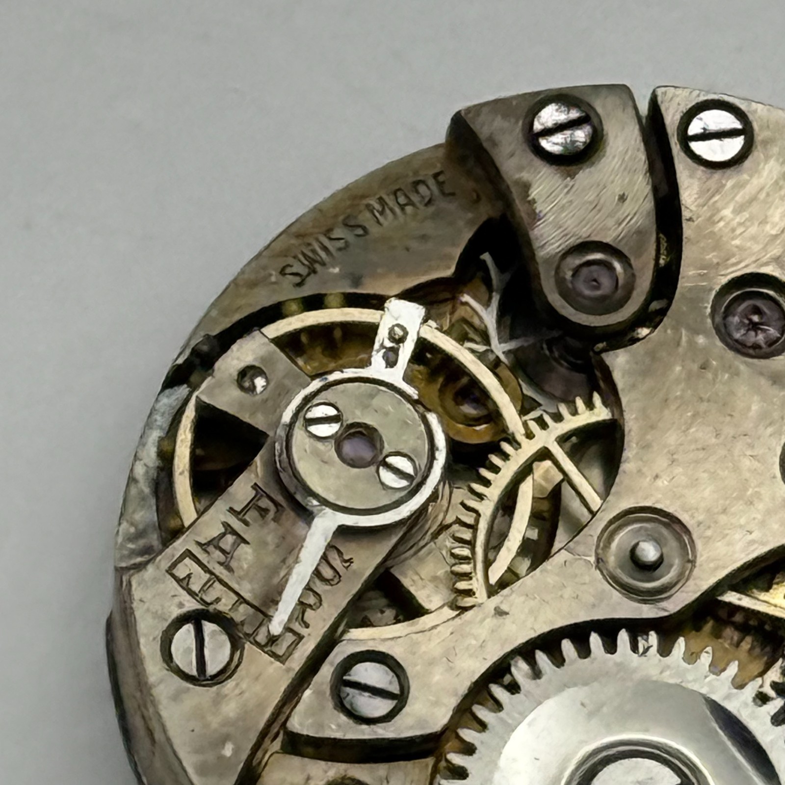 Buser Watch Movement B Good Balance Manual Wind Vintage Parts Repair 23.1mm