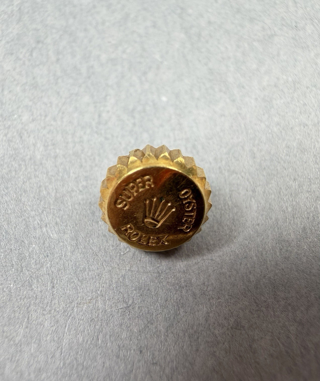 ROLEX SUPER OYSTER GOLD VINTAGE CROWN