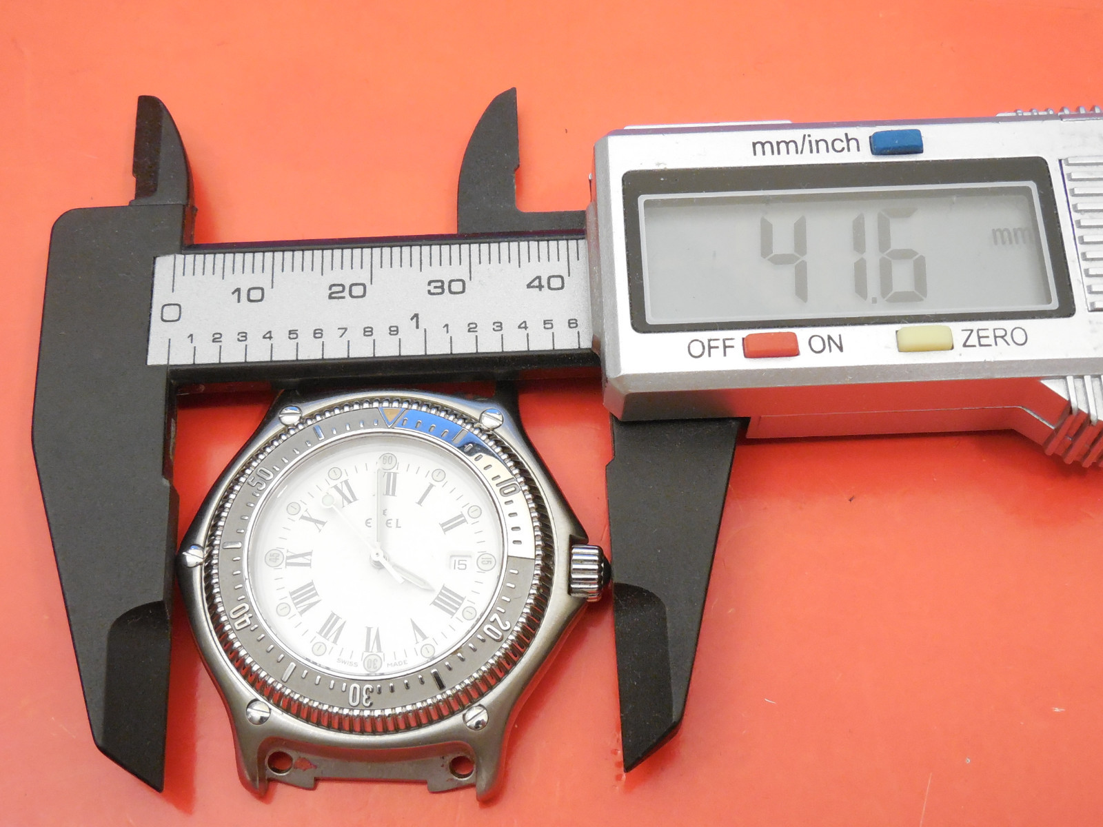 100% EBEL 1911 DISCOVERY STEEL BEZEL INSERT FOR MEN’S SOLID STEEL DIVER CASE