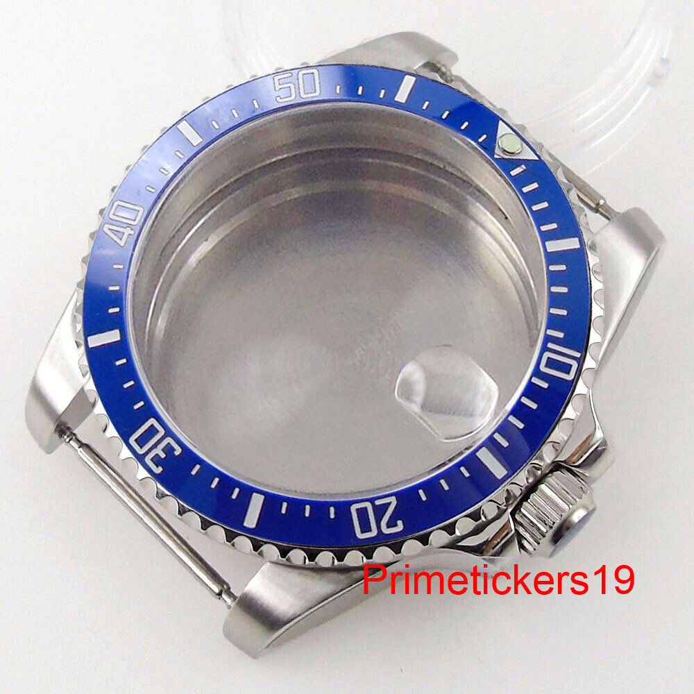 38mm/40mm Steel Watch Case Sapphire Rotating Bezel Fit NH35 NH36 ETA2824 PT5000