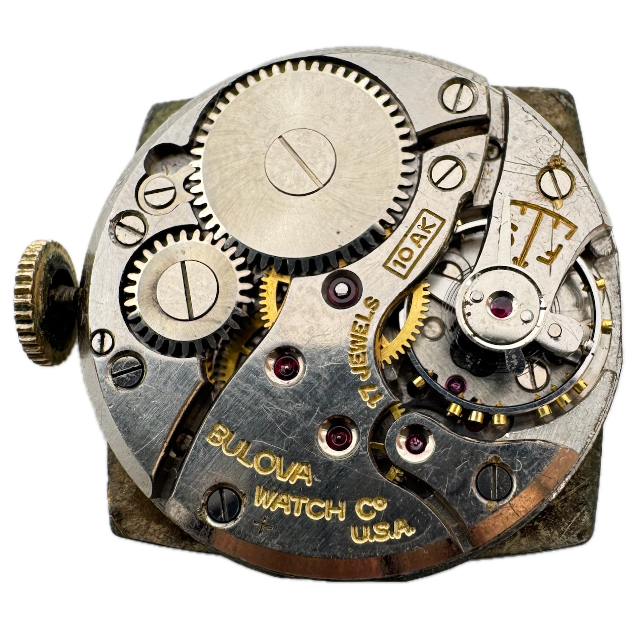 Vintage 23mm Bulova Excellency Square Mechanical Wristwatch Movement 10AK USA