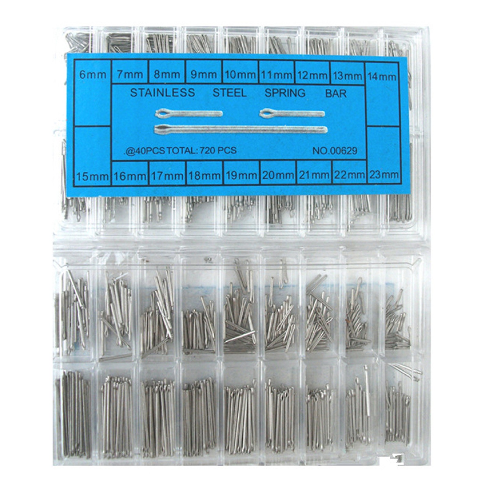 360pcs 6mm-23mm Watch Band Link Cotter Pin Watch Bracelet Strap Link Pins Kit