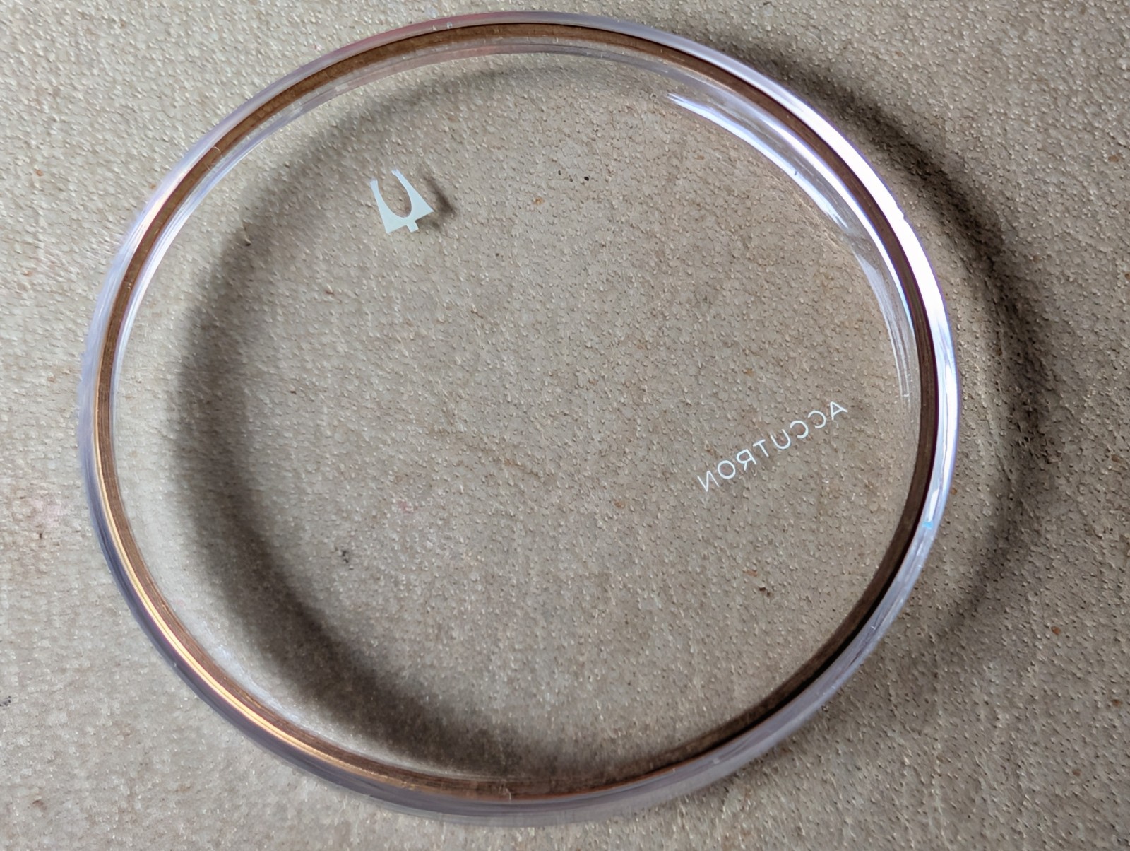 Vintage 1960/70’s Bulova Accutron 1271-AYS Crystal For Spaceview 2531 Cases