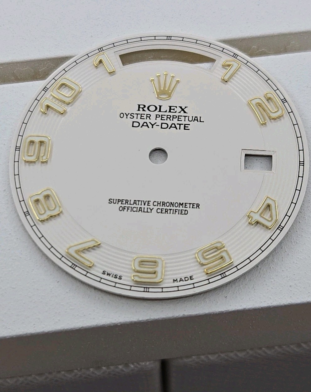 Rolex Dial,218238 President Day-Date Concentric,Ivory,New Old Stock Open Package