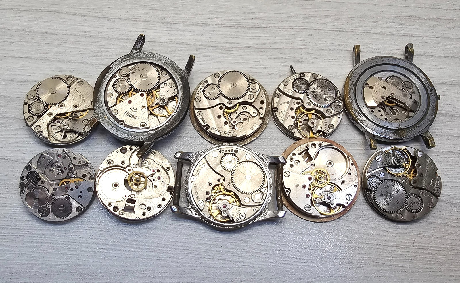 Soviet Vintage Movement Zim Raketa Pobeda USSR Watch Mechanisms for parts