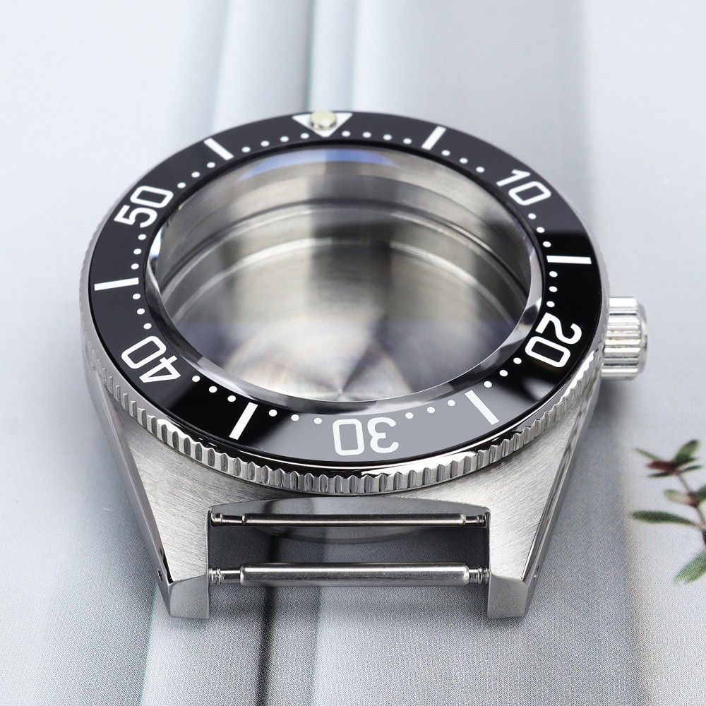 100M Diver STEEL 40.5mm Watch Case 62MAS Style Sapphire For Seiko NH35 Movement