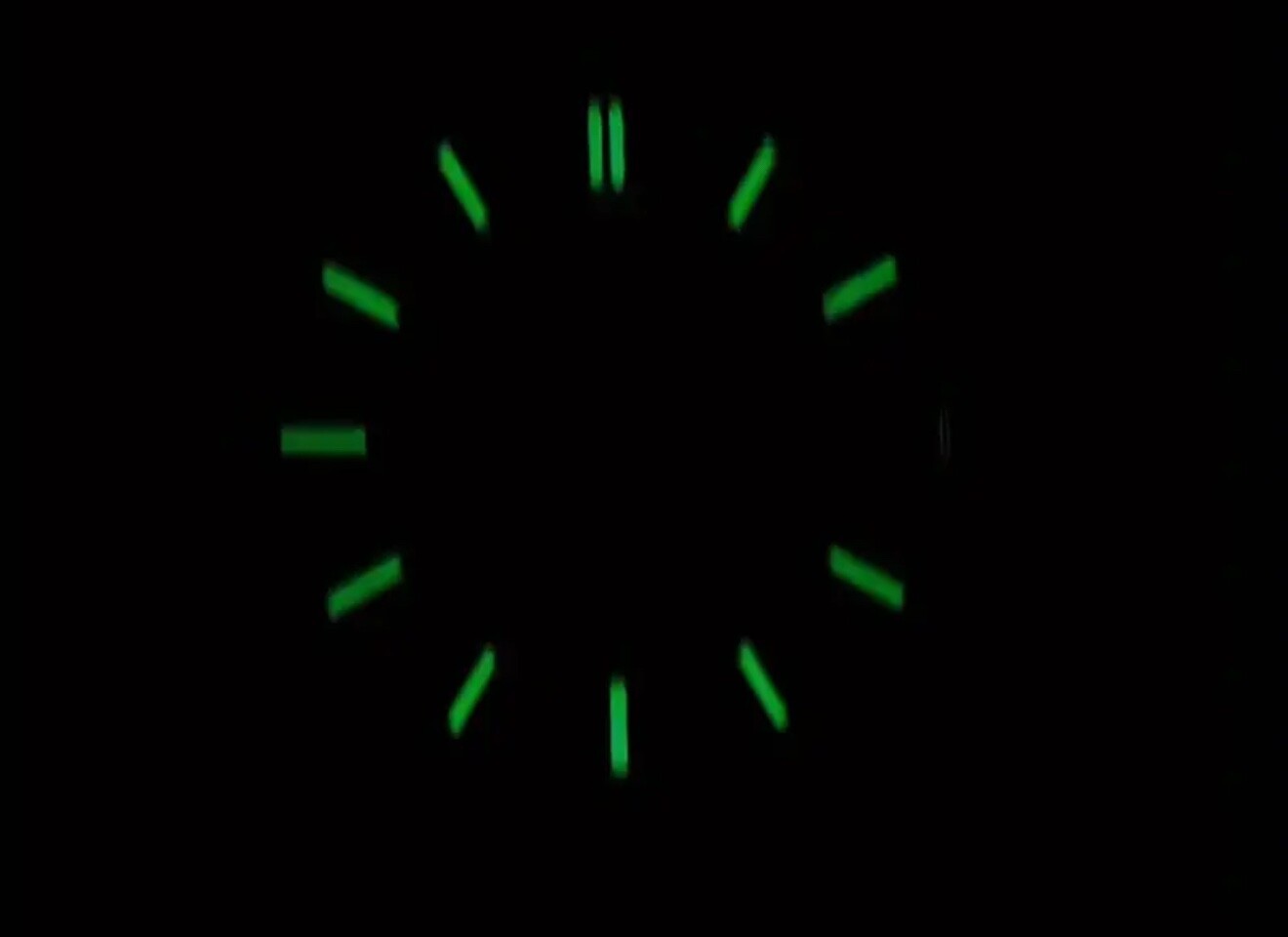 29mm Smooth Stainless Steel Watch Dial Green Luminous for NH34/35/36 Movement