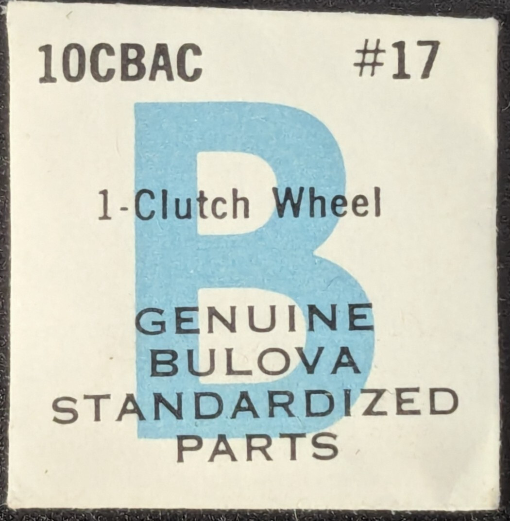 NOS NEW Genuine Bulova Cal. 10CBAC – Clutch Wheel – Vintage Watch Part #17
