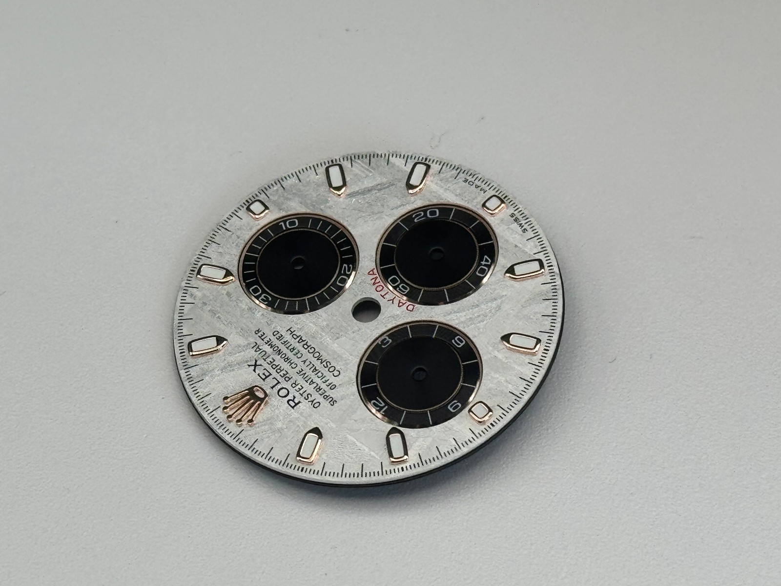 Rolex Daytona 116505 116515 Genuine Meteorite Dial – Rose Gold Markers – Gibeon