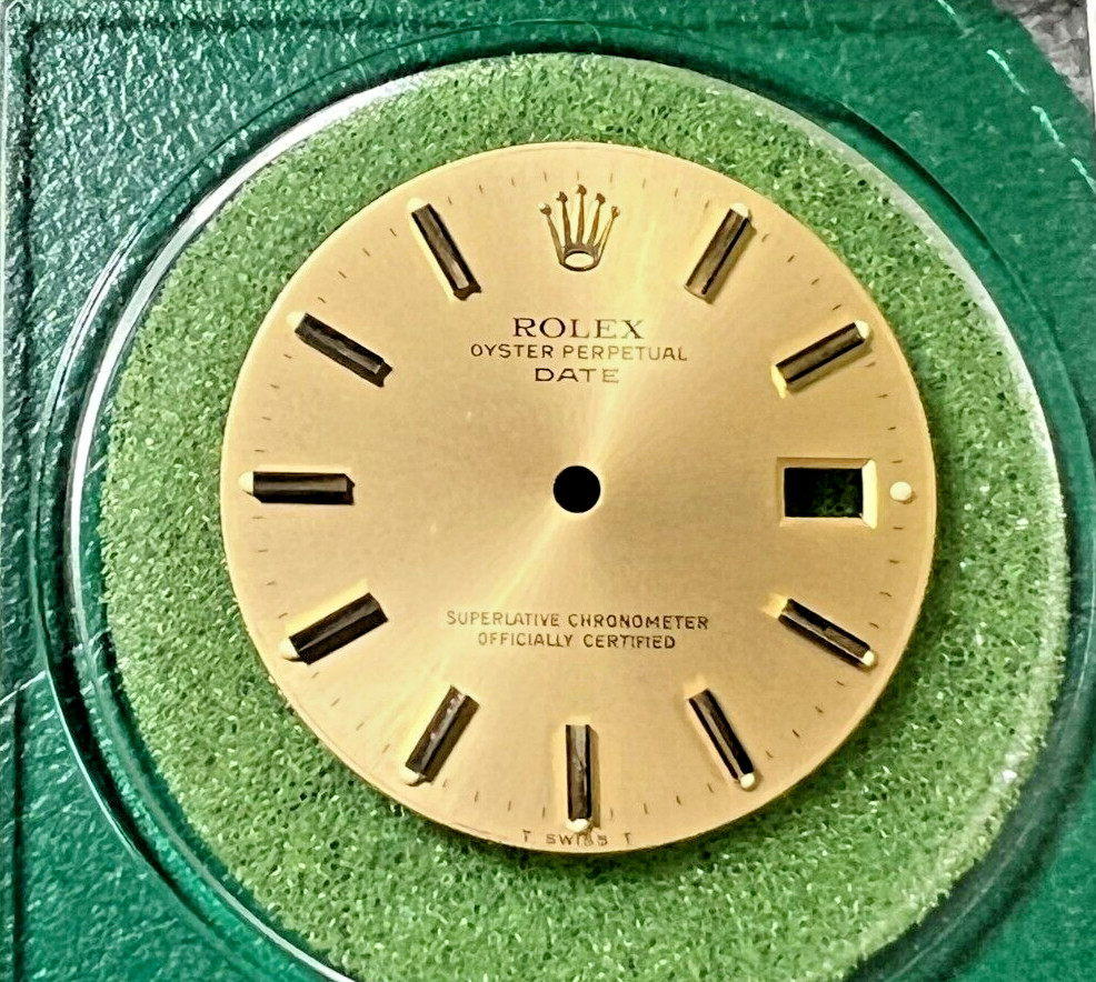 Factory Org Rolex Date Champagne Stick marker dial for Ref 15013-15233 FCD17304