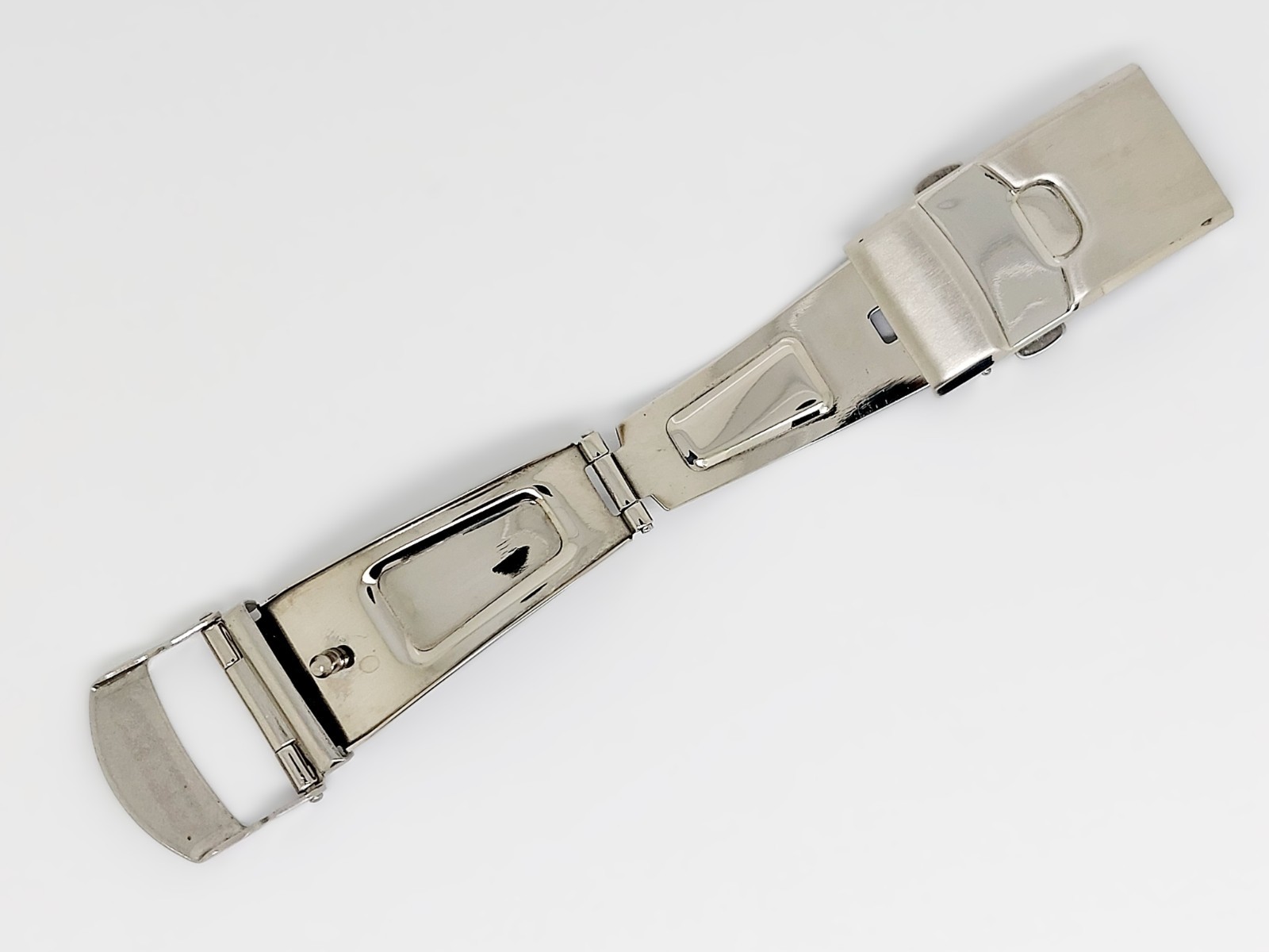 New 20mm Stainless Steel Brushed Deployment Clasp Buckle For Seiko Watch Strap