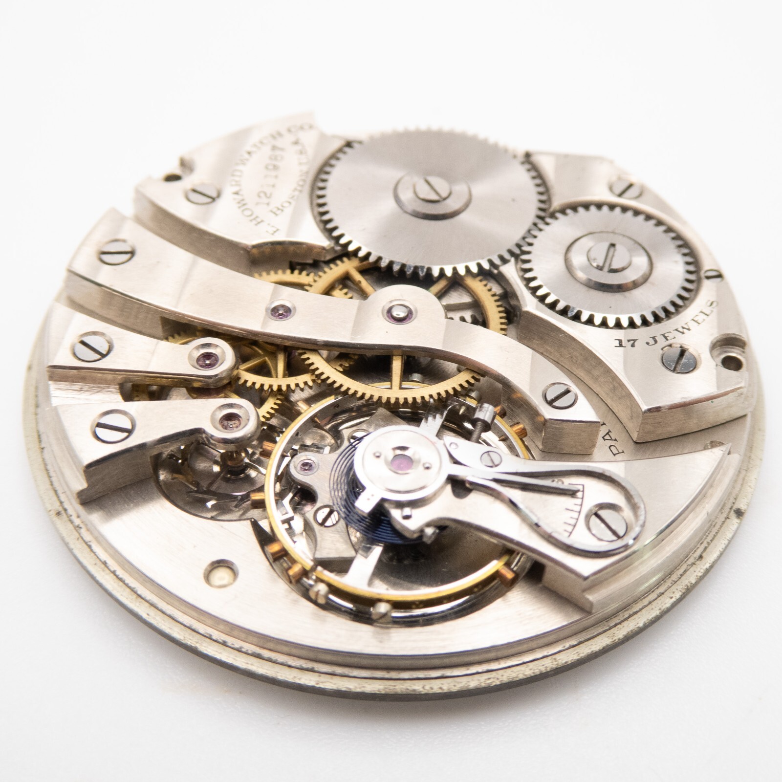 E. Howard Series 7 Model 1912 12-Size 17-Jewel Antique Pocket Watch Movement