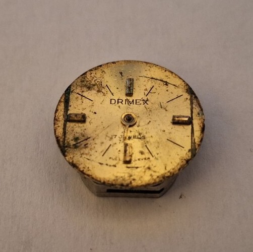 Beautiful Vintage Drimex 17 Jewels Ladies Mechanical watch movement and Face