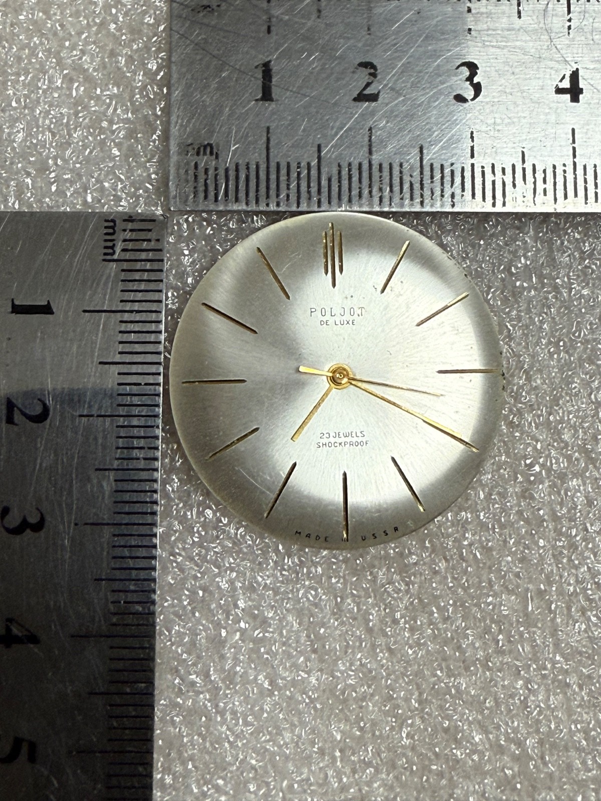 USSR POLJOT de LUXE movement 2209 caliber Gold Plated watch mechanism. FOR PARTS