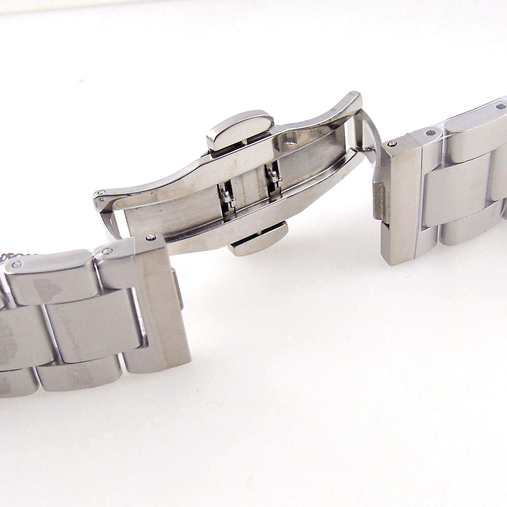 39mm Solid Steel Sapphire Glass Watch Case Bracelet Fit NH34 NH35 NH36 ETA 2824