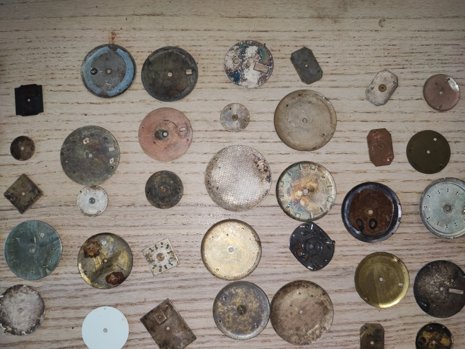 Mix Watch Dial lot random conditions and sizes