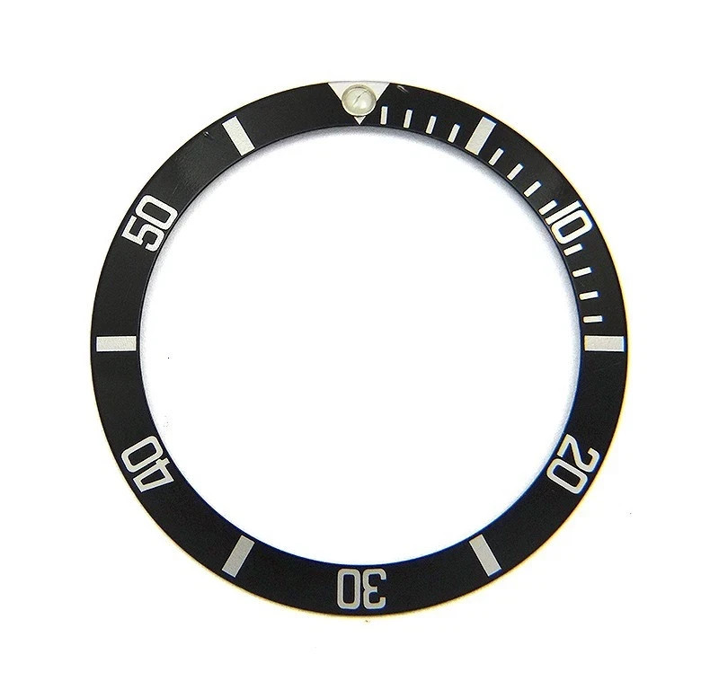 Genuine Rolex Submariner 16610 16800 168000 Flat 4 Black Bezel Insert OCWC#4122