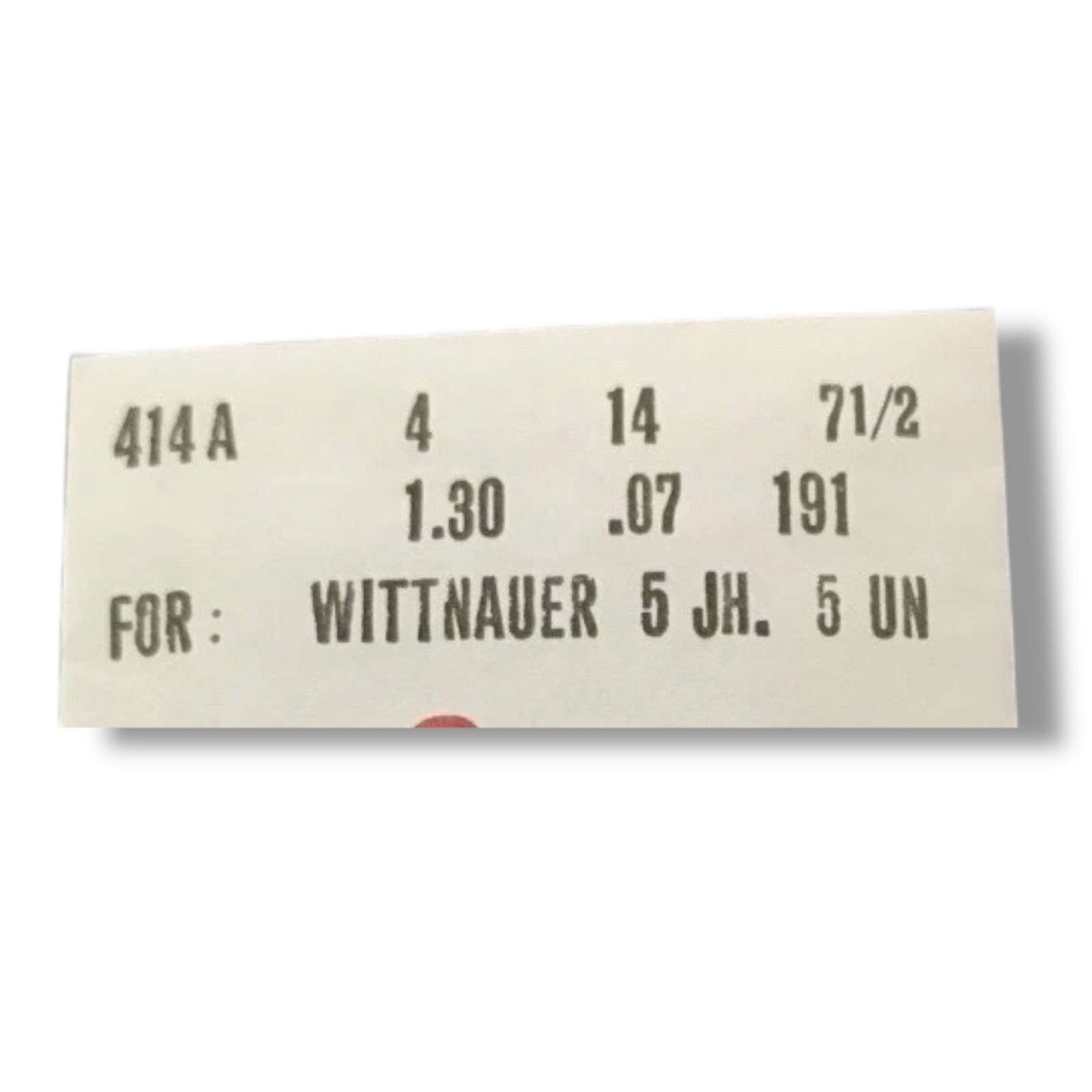 Wittnauer 5JH Mainspring 1.30 x 0.07 x 191 Alloy Watch Part BestFit 414A Read!