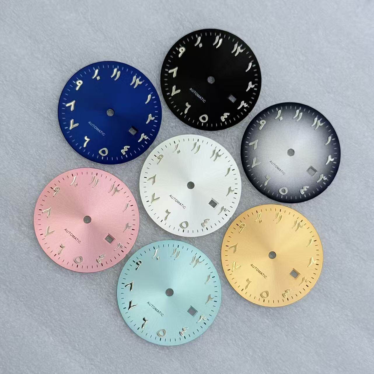 24.5mm Middle East Numbers Watch Dial No Lume For NH05 Movement Watch Parts