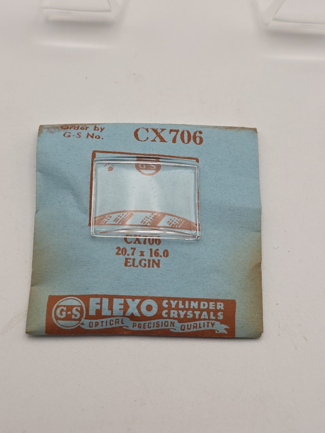 G-S Watch Crystal CX706 Elgin 20.7X16.0