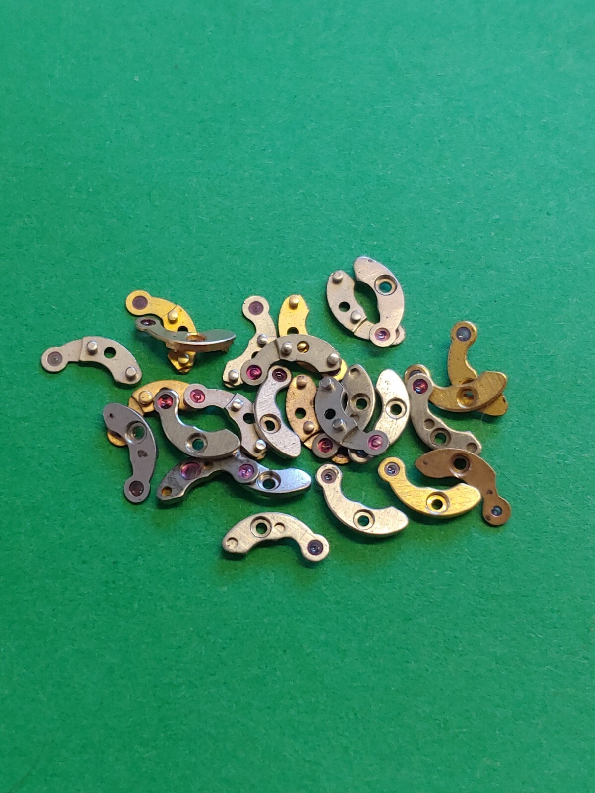 AS 1977-2 Pallate Bridge NOS For Repair: Silver and Goldtone, Bushed Finish.