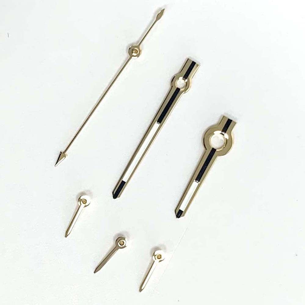 13*13.5*8.5mm Gold Silver Rose Gold Watch Hands Green Luminous For VK63 Movement