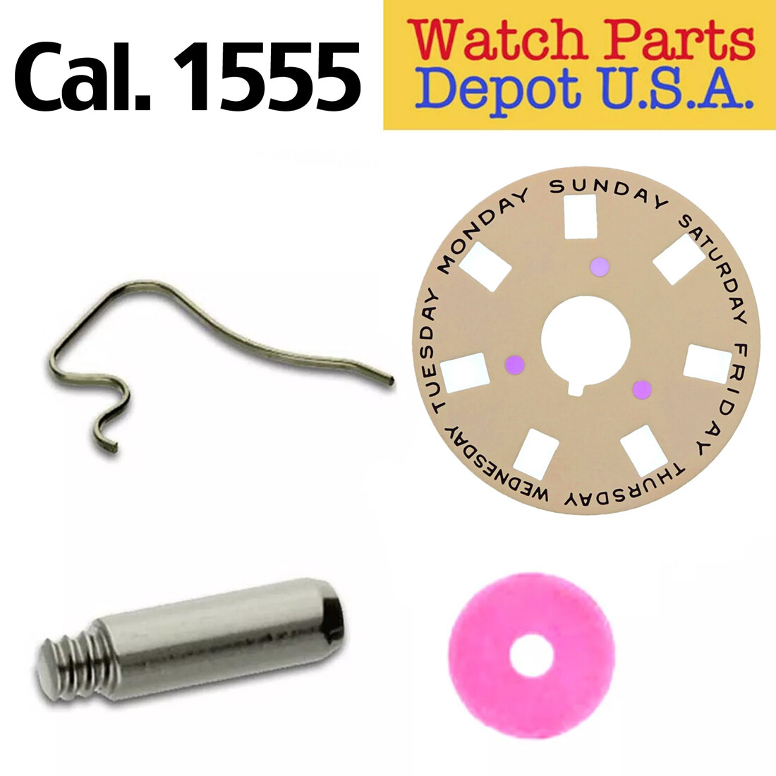 Rolex Caliber 1555 Superior Swiss Made Replacement Parts for Watch Repairs