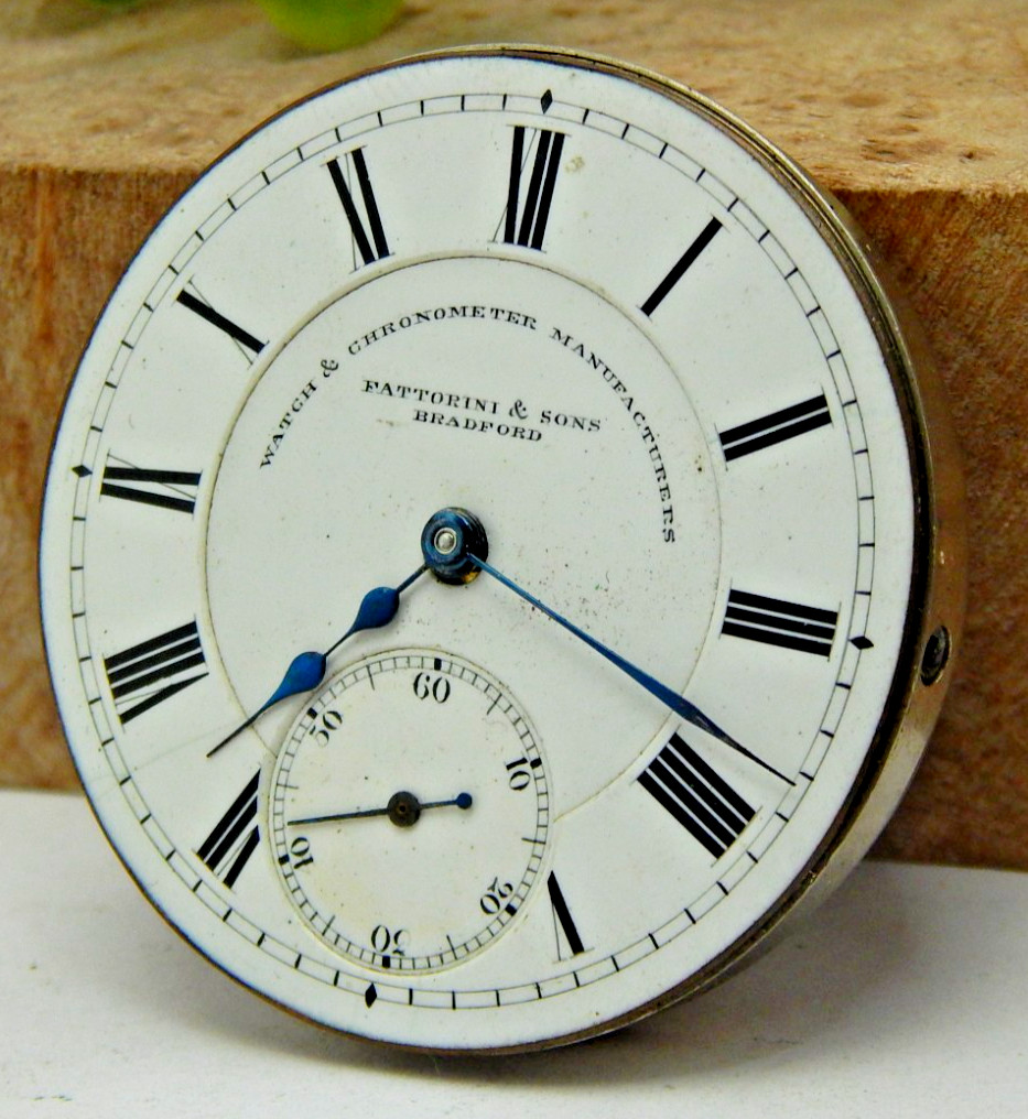 Antique 1919 Waltham 620 Fattorini & sons 16s 15 jewel pocket watch movement