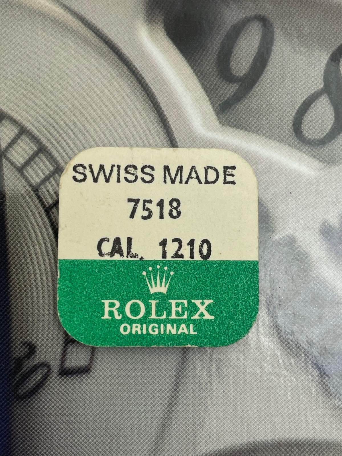 Genuine Rolex New Old Stock Centre Second Pinion for Cal 1210 Part Number 7518