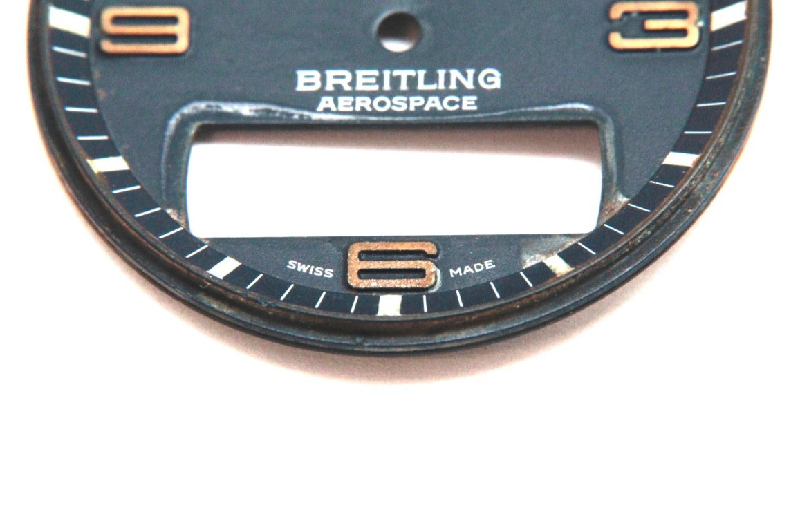 GENUINE BREITLING AEROSPACE NAVY WATCH DIAL 32.5MM Diameter “C158”