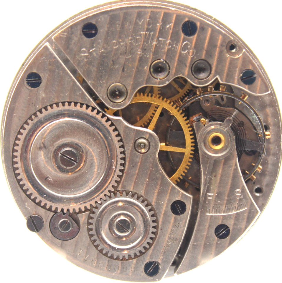 1910 NEW YORK STANDARD POCKET WATCH MOVEMENT BD003371 GRADE: 307 0s 7j (FC2)