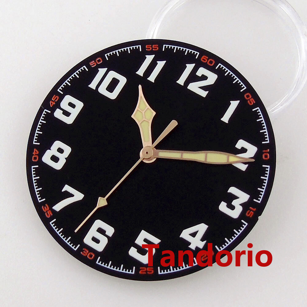 Fit NH35 NH36 ETA 2836 2824 PT5000 Automatic Green Luminous Watch Hands Dial