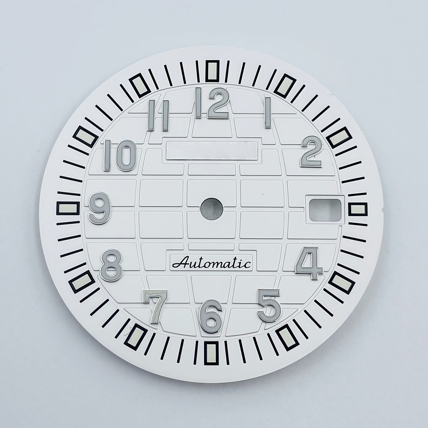 32mm Sun Pattern Watch Dial Green Luminous Date for Nh35 Nh36 Movement