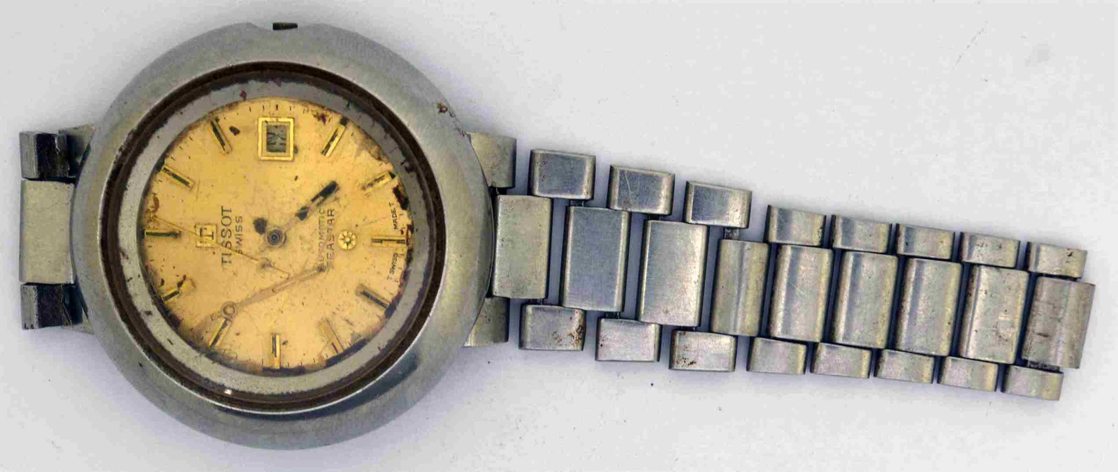 VTG TISSOT SEASTAR Steel Wristwatch. Cal: 784-2. For Repairs